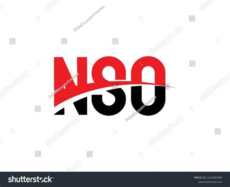nso letter initial logo design vector stock vector royalty