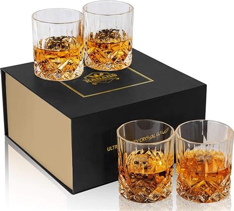 KANARS Whisky Glazen Set Loodvrije Kristallen Whiskey Glas Cadeau