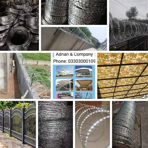 Chain Link Fence Razor Barbed Mesh Wire Ms Pipe Jali Street Light Pole