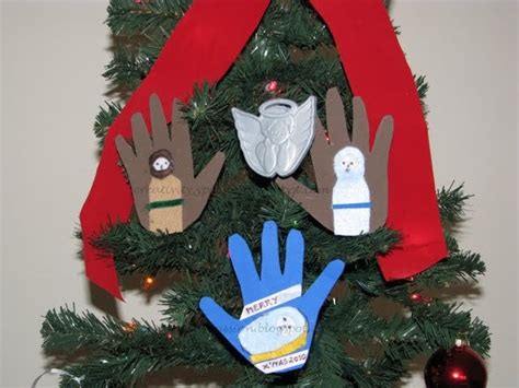 Hand print nativity scene Ornaments | Craft To Art