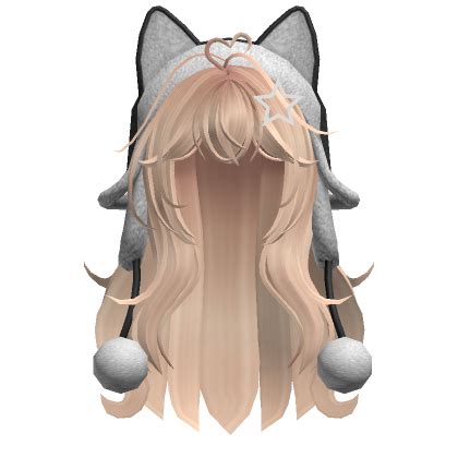 Wolfcut Hair W Cat Ushanka Blonde Roblox