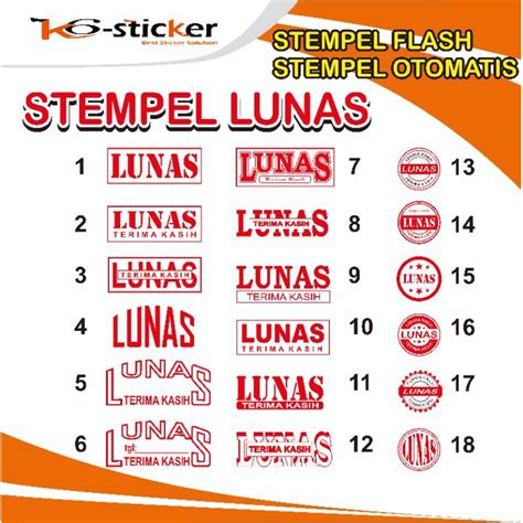 Jual Stempel Lunas Stempel Otomatis Stempel Cap Otomatis Stempel Flash