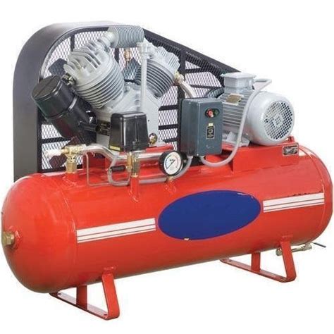 Ac Three Phase Air Cooled 15 Hp Reciprocating Air Compressor 1440 Rpm