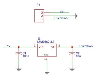 LM2936 Ultra Low Quiescent Current LDO Voltage Regulator EasyEDA Open