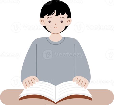 People Reading Book Cartoon Character 39668048 Png