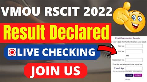 Vmou Rscit 2022 Result Declared Download Rkcl Rscit Results 2022 Here Youtube