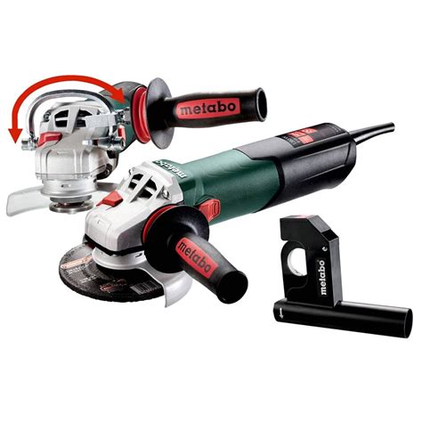 Metabo Angle Grinder W 13 125 Quick With Mortar Raking Guard And Multi