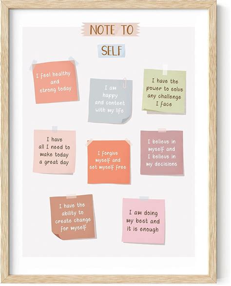 HAUS AND HUES Framed Encouraging Quotes Wall Decor Mental Health Wall