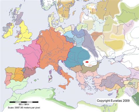 Euratlas Periodis Web Karte Von Oghusen Im Jahre 1200