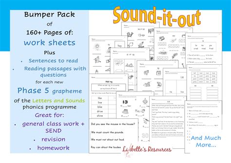 Phonic Worksheets For Phase 5 Of Letters And Sounds Teaching Resources