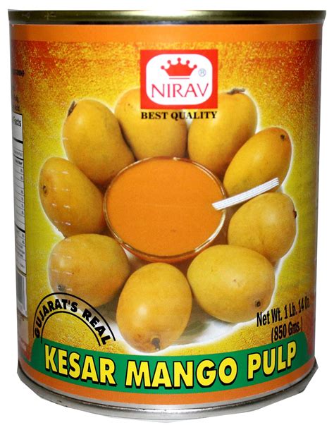 Buy Nirav Kesar Mango Pulp Gm Surabhi Indian Grocery Quicklly