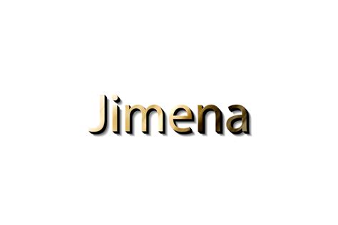 JIMENA NAME 3D 16618630 PNG