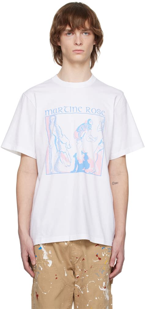 Martine Rose White Graphic T Shirt Martine Rose