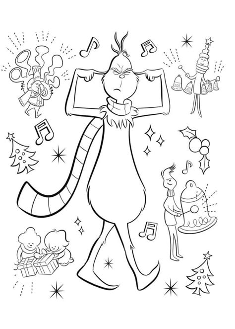 The Grinch Coloring Pages ColoringLib