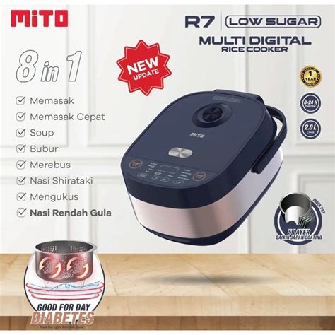 Jual Mito Multidigital Rice Cooker R Low Sugar In Garansi Resmi