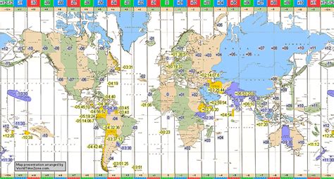 History Of The Standard Time Zone Charts Of The World And The