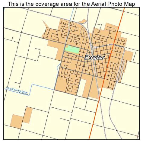 Aerial Photography Map of Exeter, CA California