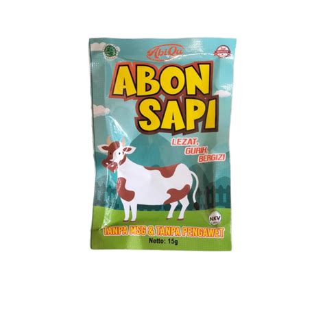 Jual Abiqu Abon MPASI Kemasan Sachet 15gr NO MSG Shopee Indonesia