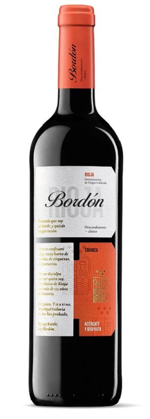 Bordón Crianza Vino Tinto Rioja Tempranillo y Garnacha tinta