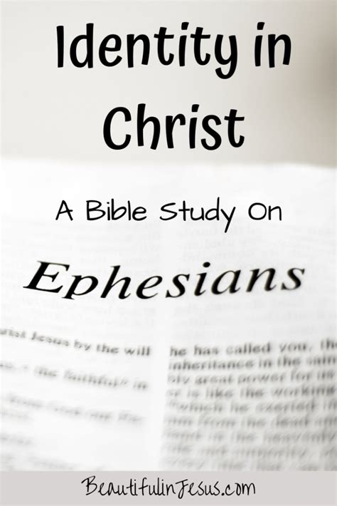 Ephesians 1: Your Identity in Christ-Part 1 - Beautiful in Jesus