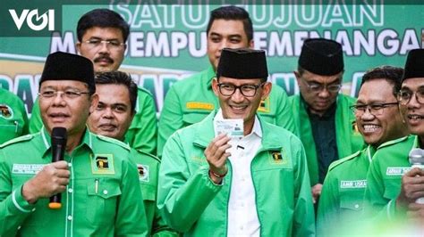 PPP Rekomendasikan Sandiaga Uno Cawapres Ganjar Pranowo Pastikan Akan