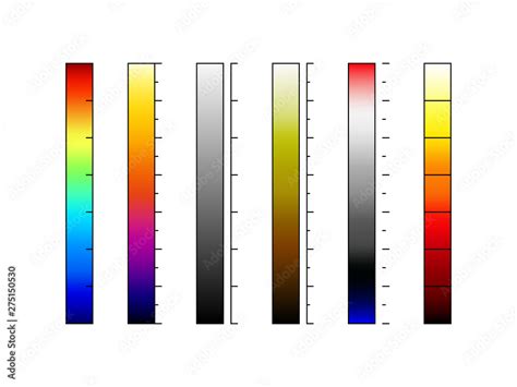 Thermographic Camera Color Palettes Vector A Set Of Thermal Vision