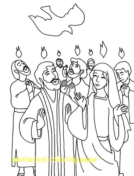 Pentecost Coloring Page At Getcolorings Free Printable Colorings