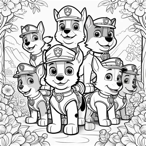 Paw Patrol Coloring Pages Color By Number Iqwtl Findpng