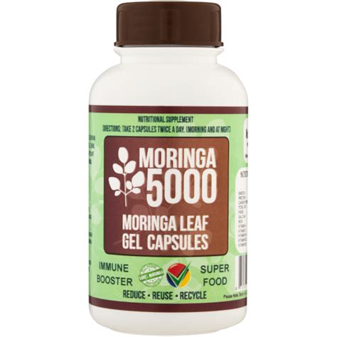 Moringa5000 Moringa Leaf Gel Capsules 120s Clicks