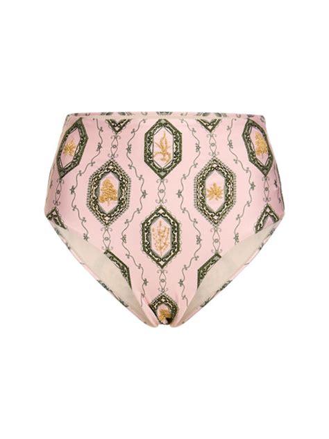 Magenta Calado Printed Bikini Bottoms Agua By Agua Bendita Women Luisaviaroma