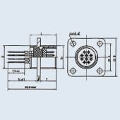 МР1-10-10-В вилка, Соединители низкочастотные цилиндрические ...