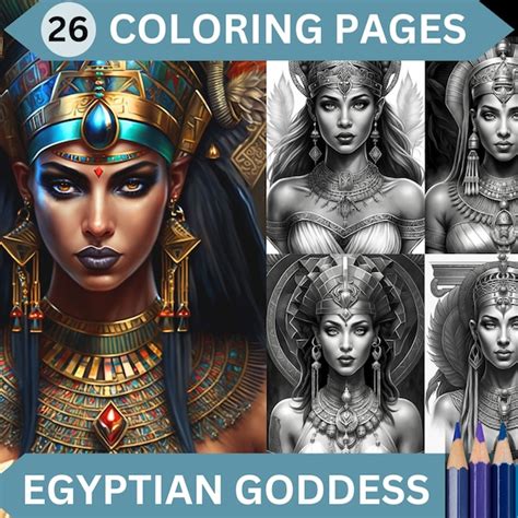 Goddess Coloring Etsy