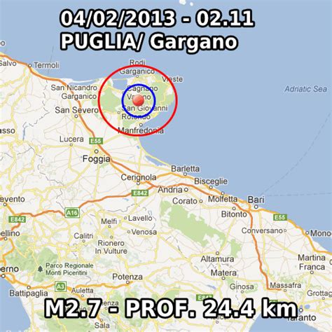 Terremoto Oggi 4 Febbraio 2013 Lieve Scossa Sul Gargano