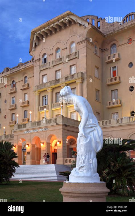 "Argentino Hotel", by the coasts of Piriapolis city. Maldonado, Uruguay ...