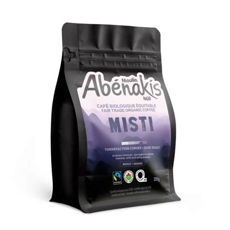 Abénakis café biologique équitable moulu Misti 200g Horizon Nature