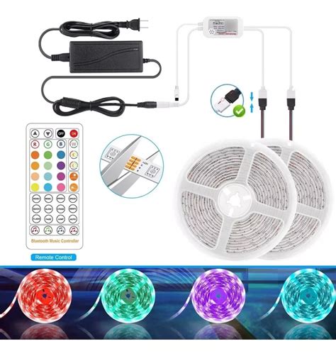 Cinta Tira Luces Led Rgb Wifi 10 Metros Totales App Luegopago