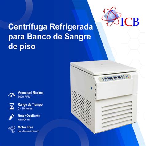 Centr Fuga Refrigerada De Piso Para Banco De Sangre