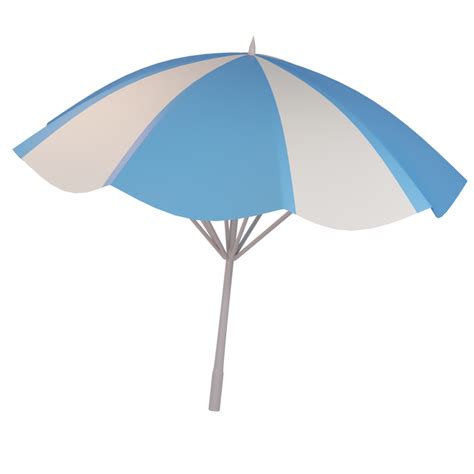 beach umbrella 3d illustration icon with summer theme 8822090 PNG