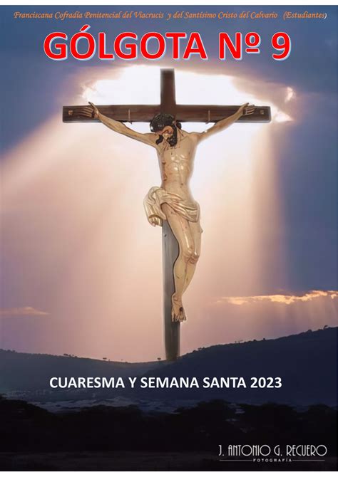 GÓLGOTA Nº 9 Cuaresma y Semana Santa 2023 cofradiaestudiantes