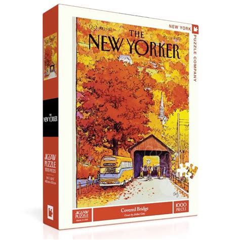 New York Puzzle Co The New Yorker Covered Bridge Puzzle 1000pcs