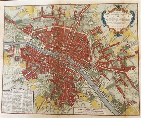 France Parijs Isaak Tirion Nieuwe Kaart Der Plattegrond Catawiki