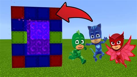 Minecraft How To Make A Portal To The Pj Masks Dimension Youtube