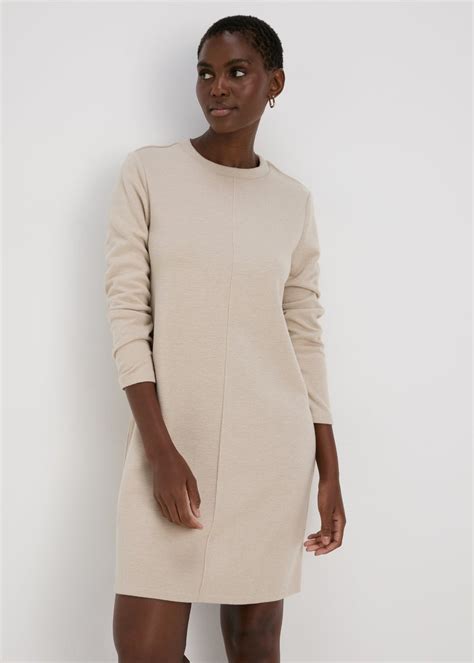 Oatmeal Ribbed Sweater Dress Matalan