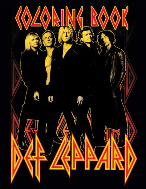 Def Leppard Coloring Book Def Leppard Unofficial High Quality Adults Coloring Books Relaxation