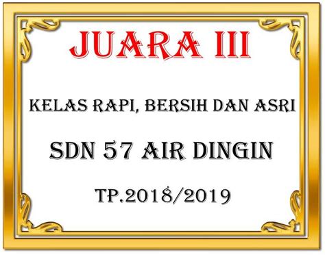 Detail Desain Label Piala Cdr Koleksi Nomer 40