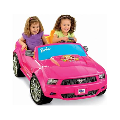 Fisher Price Power Wheels Barbie Ford Mustang 12V Walmart