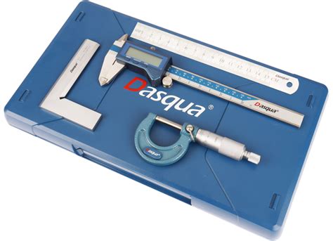 Dasqua Pc Precision Measuring Set Digital Caliper Micrometer Square