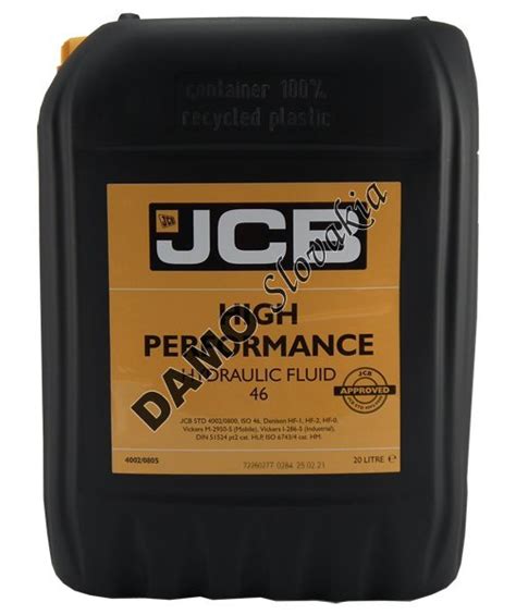 JCB HIGH PERFORMANCE HYDRAULIC FLUID 46 20l DAMO Slovakia S R O