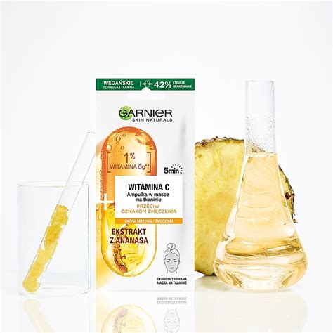 Masque Tissu La Vitamine C Et L Extrait D Ananas Pour Visage