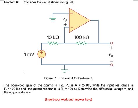 Solved Problem 6 Consider The Circuit Shown In Fig P6 Chegg